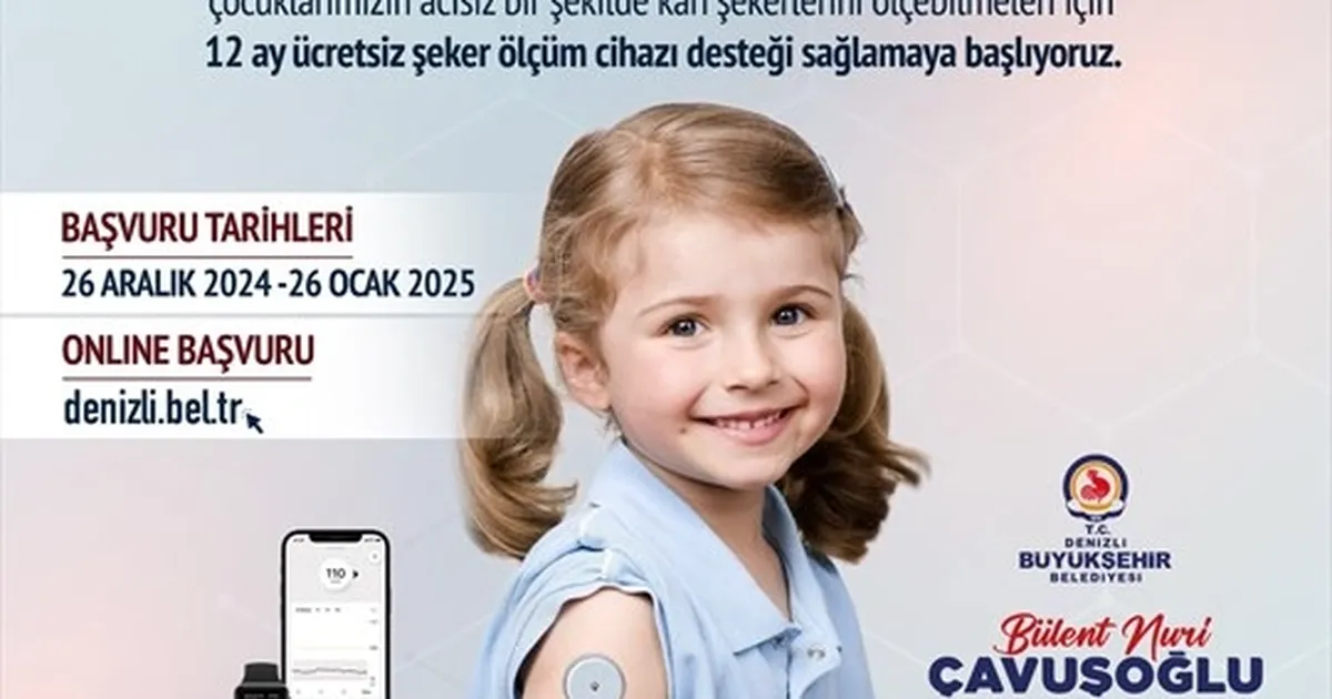 Denizli Büyükşehir’den diyabetli çocuklara cihaz desteği